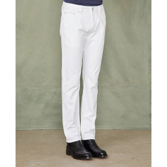 Officine Generale Slim Fit Japanese Selvedge Denim Jeans 28 Mens White $315 - Picture 1 of 14